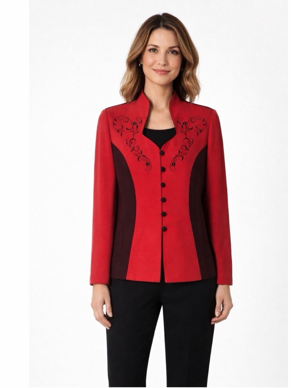 DJ Summers Vintage Lightweight Embroidered Blazer Jacket NWT